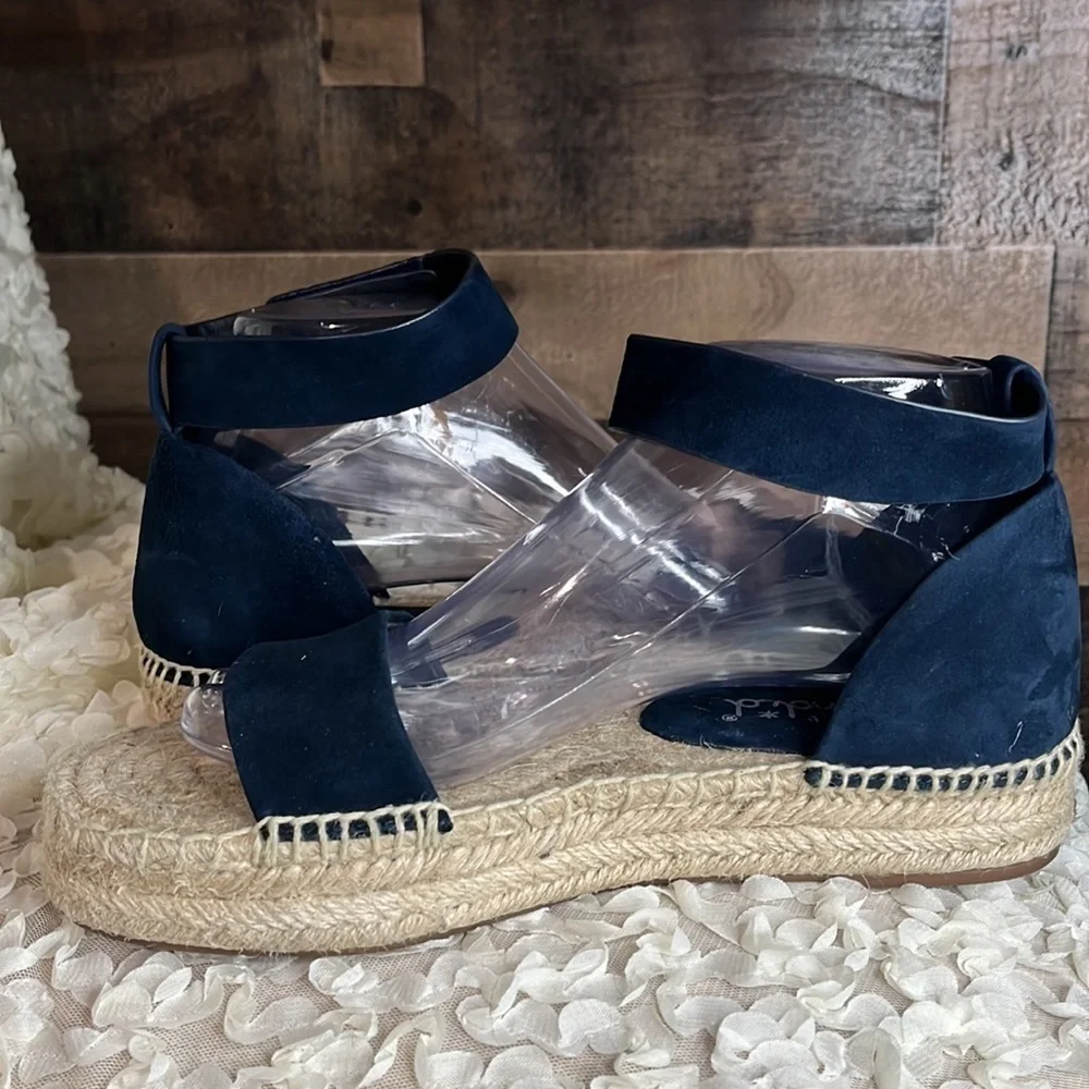 Splendid Platform Sandals size 8.5 Navy Blue - Picture 7 of 9